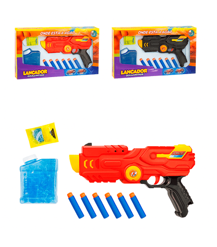Pistola Lanca Dardos 9 pecas